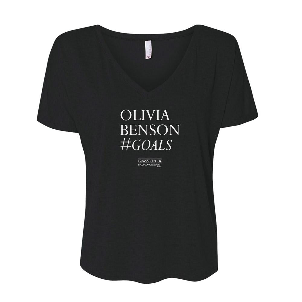 Law & Order: SVU Olivia Benson #Goals Women's Relaxed V-Neck T-Shirt