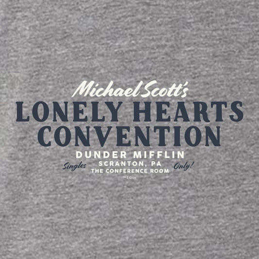 The Office Michael Scott Lonely Hearts Convention Lightweight Hooded Sweatshirt-1