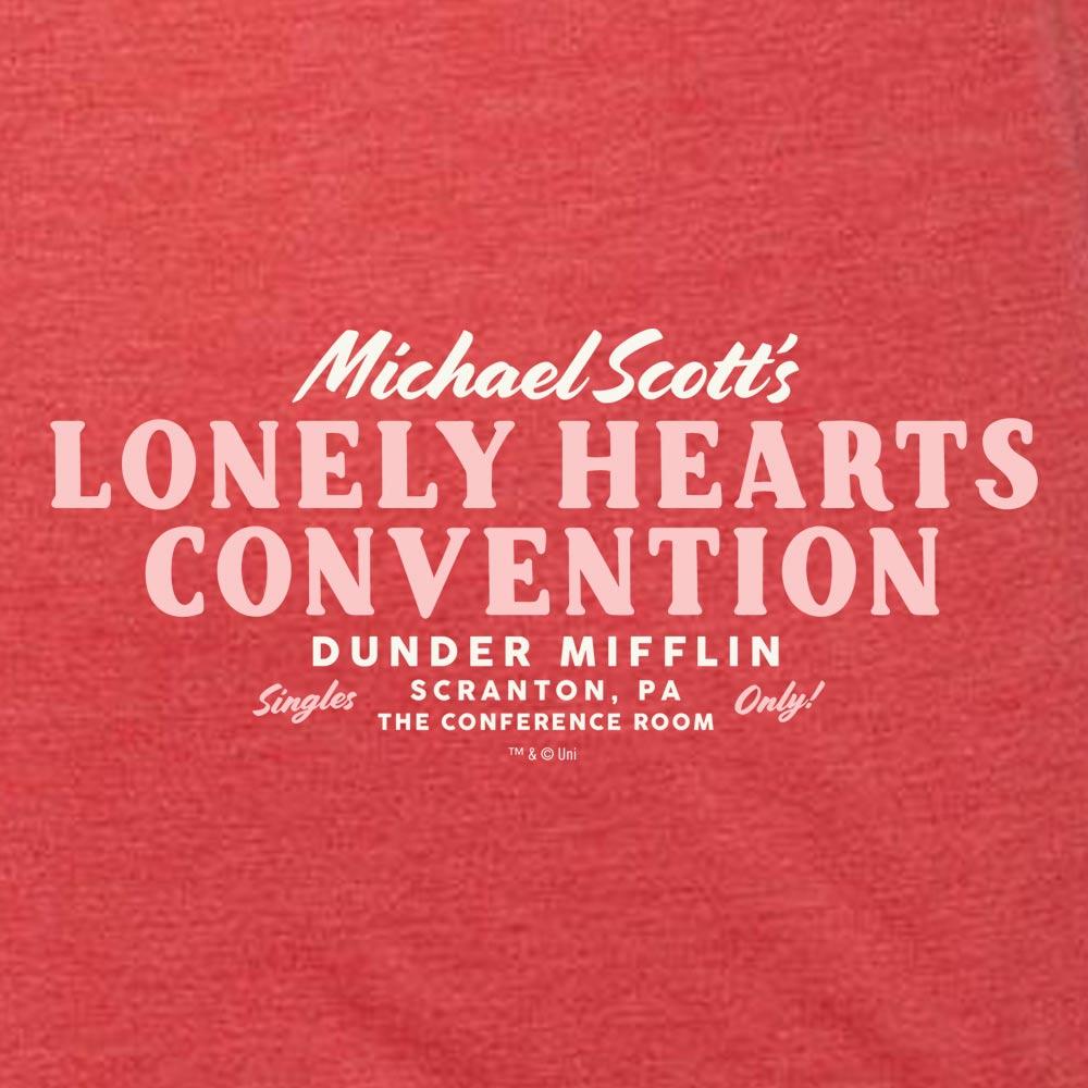 The Office Michael Scott Lonely Hearts Convention Tri-Blend Tank Top