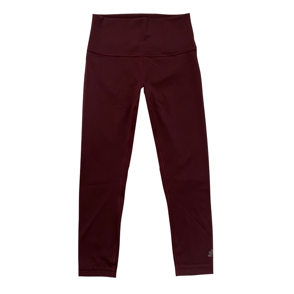 NBC x lululemon Maroon Wunder Under Crop Leggings