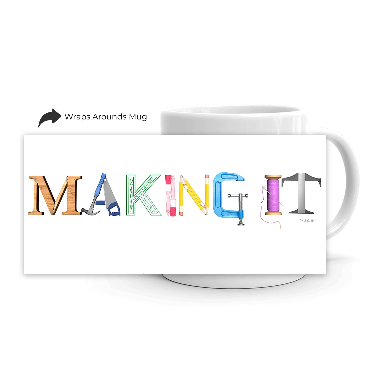 Making It Color Logo White Mug