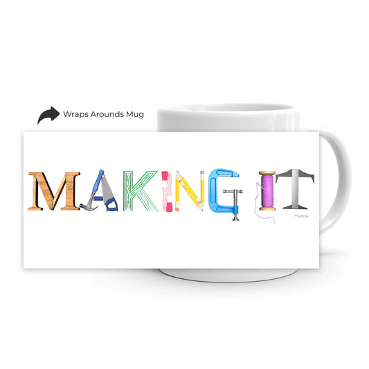 Making It Color Logo White Mug-5