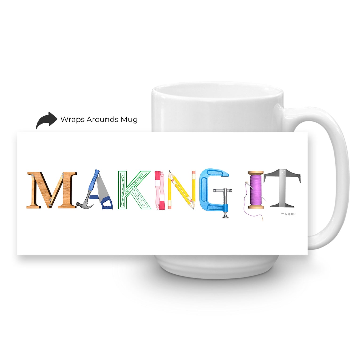 Making It Color Logo White Mug