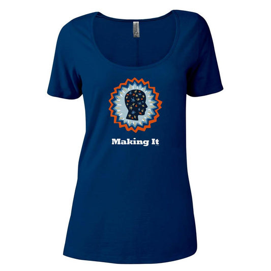 Making It Secret Beast Patch Women's Relaxed Scoop Neck T-Shirt