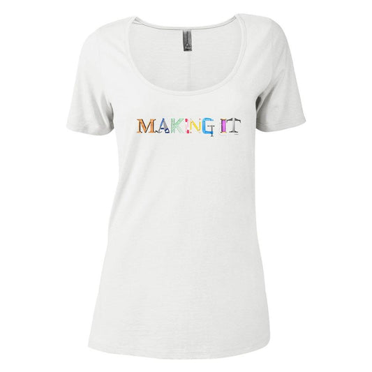 Making It Color Logo Women's Relaxed Scoop Neck T-Shirt