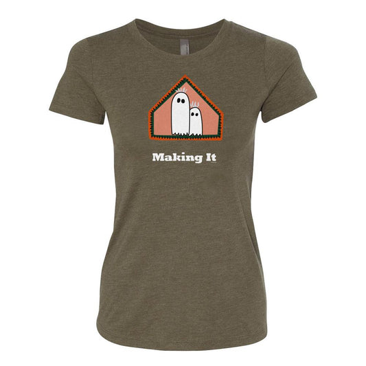 Making It Halloween Costume Patch Women's Tri-Blend Short Sleeve T-Shirt