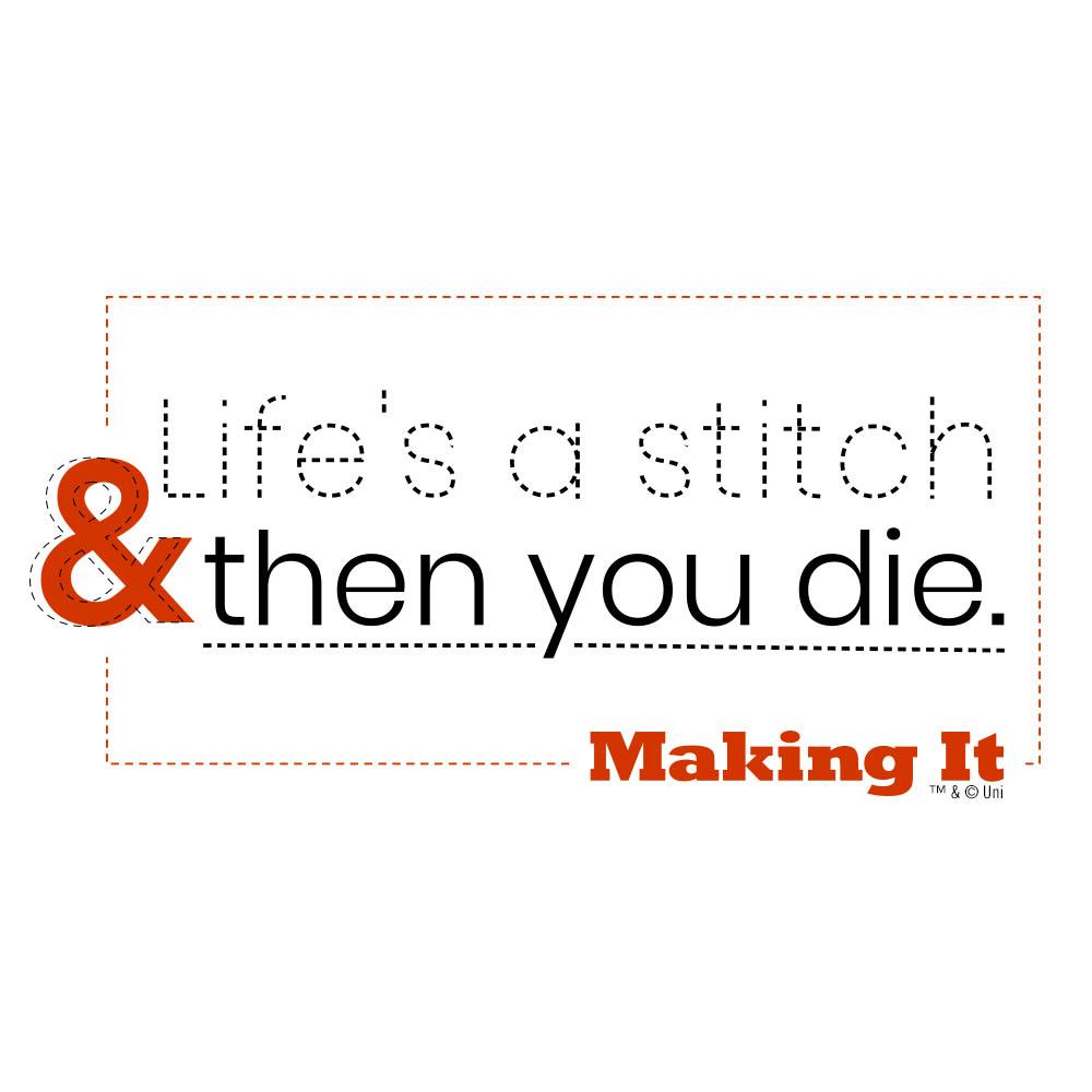 Making It Life's a Stitch White Mug