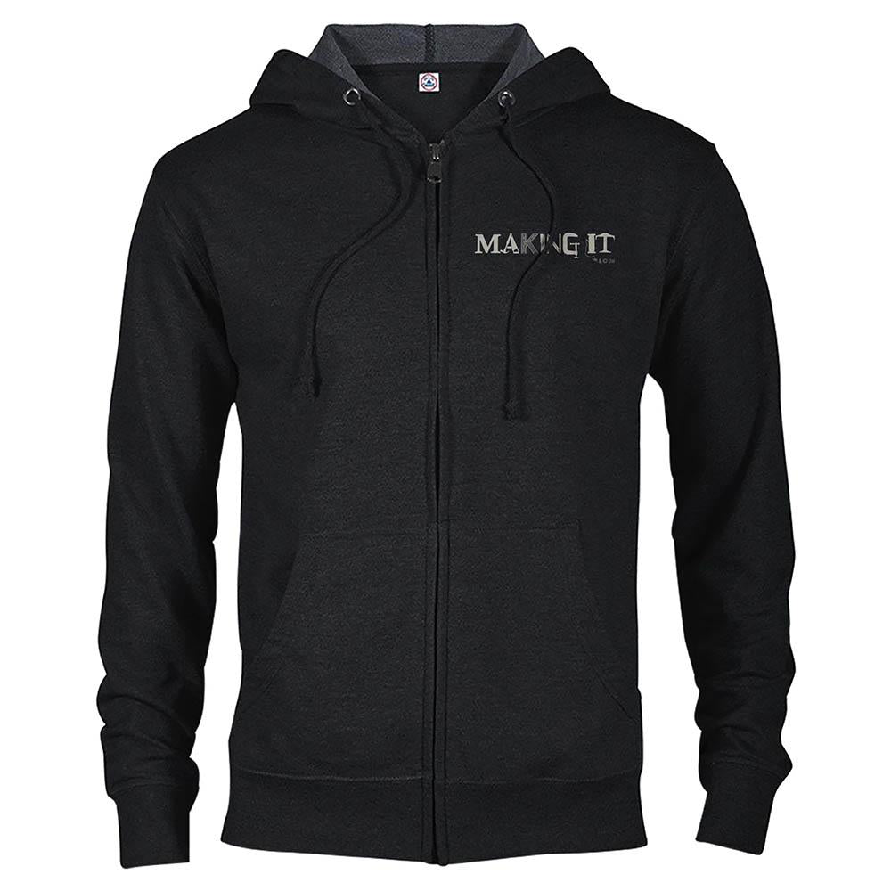 Making It Logo Lightweight Zip Up Hooded Sweatshirt