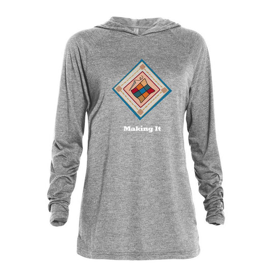 Making It Natural Lighting Patch Tri-blend Raglan Hoodie