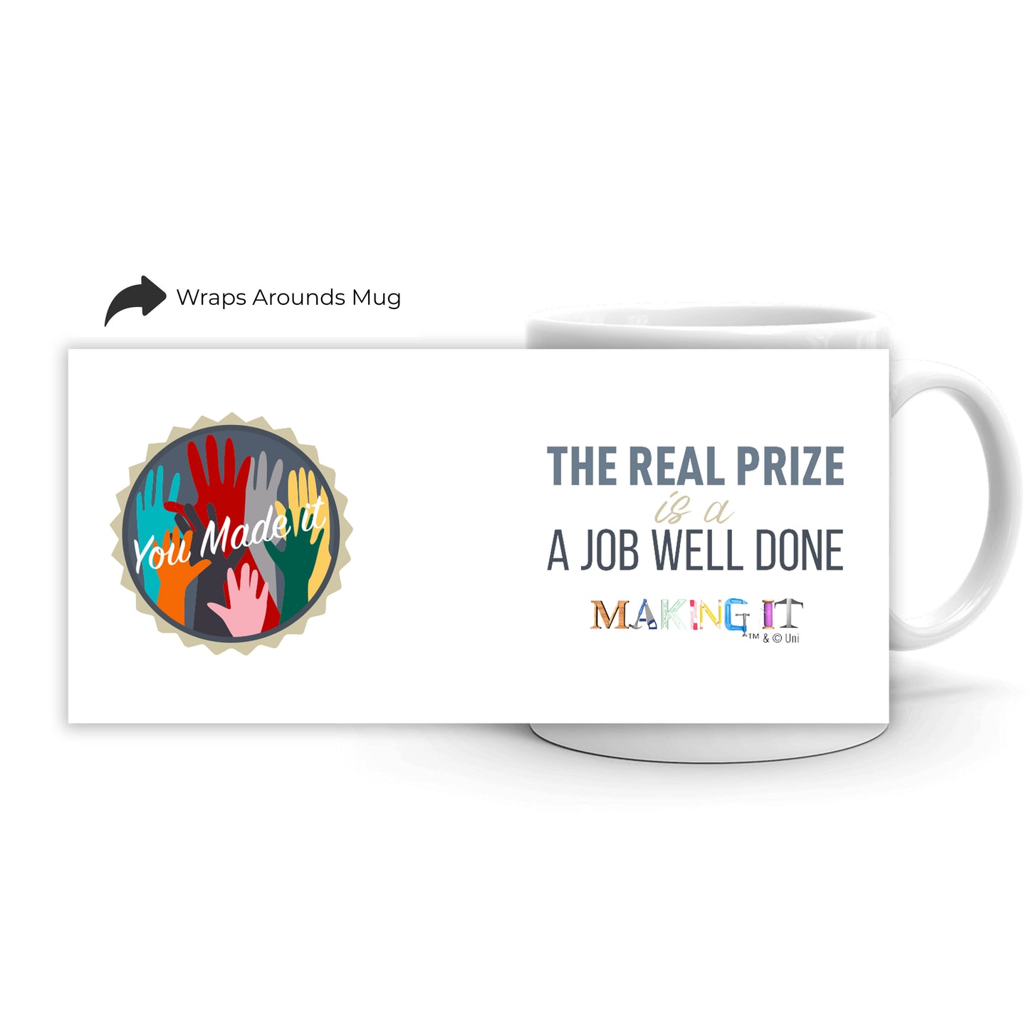 Making It The Real Prize White Mug