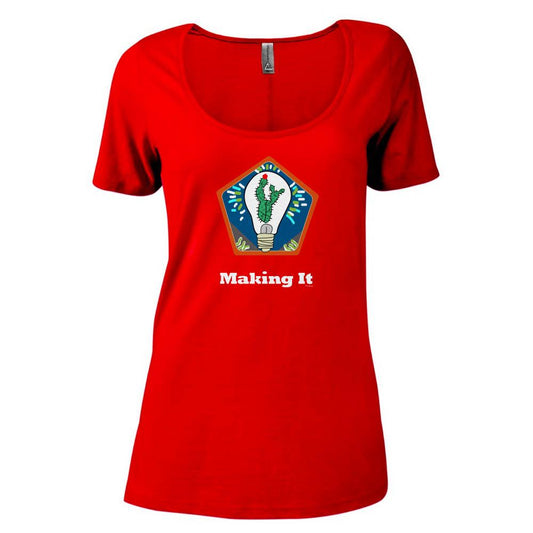 Making It Natural Lighting Patch Women's Relaxed Scoop Neck T-Shirt