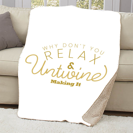 Making It Relax and Untwine Sherpa Blanket - 37 X 57-0