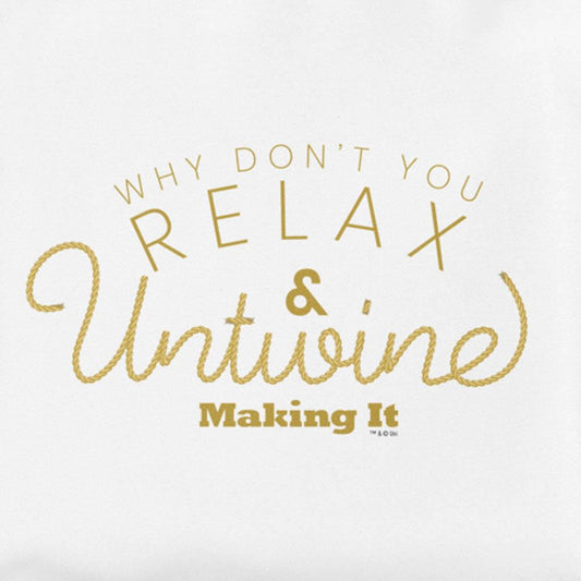 Making It Relax and Untwine White Tote Bag-1