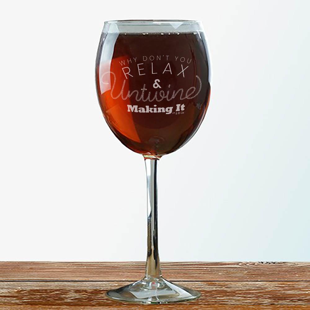 Making It Relax and Untwine Wine Glass