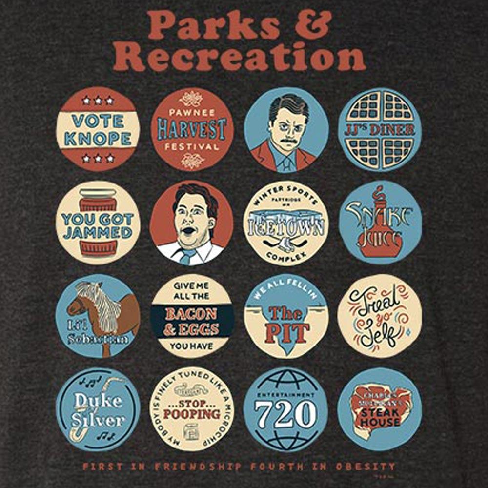 Parks and Recreation Quote Mash-Up Men's Tri-Blend Short Sleeve T-Shirt