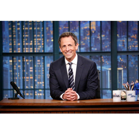 Late Night With Seth Meyers 15 oz White Mug-1