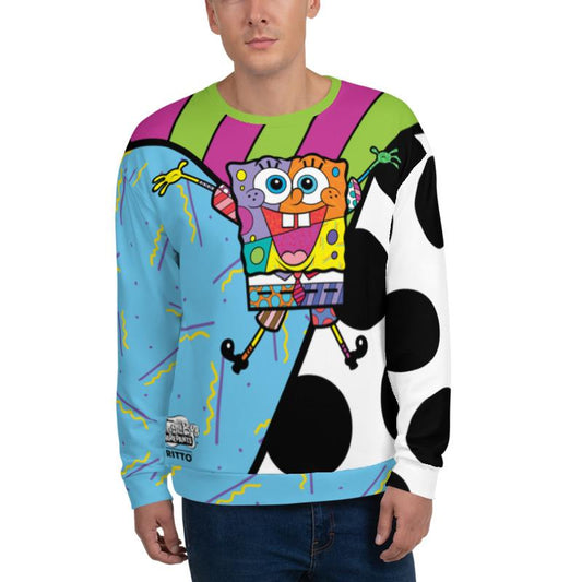 SpongeBob SquarePants Britto Crew Neck Sweatshirt - SpongeBob SquarePants Official Shop-0