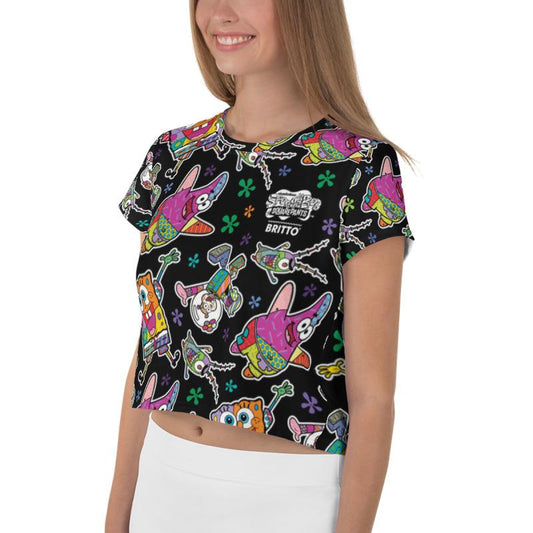 SpongeBob SquarePants Britto Crop Top T-Shirt - SpongeBob SquarePants Official Shop-3