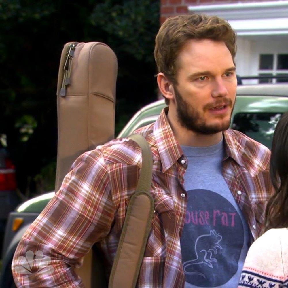 Parks and Recreation Mouse Rat Circle  Men's Short Sleeve T-Shirt - Print On Demand
