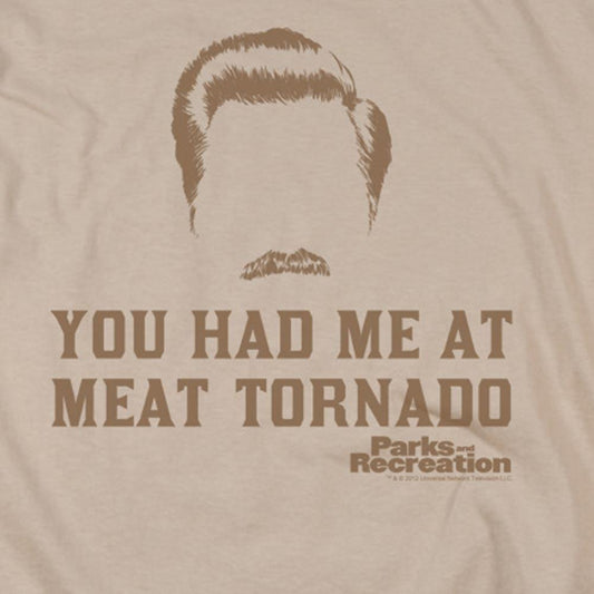 Parks and Recreation Meat Tornado Short Sleeve T-Shirt-1