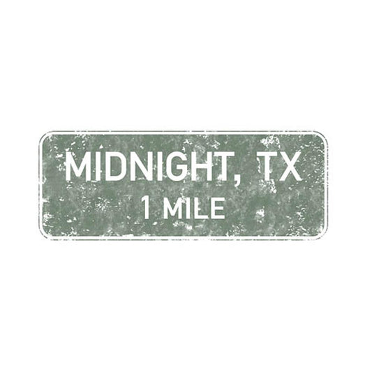 Midnight  Texas Road Sign White Mug-3