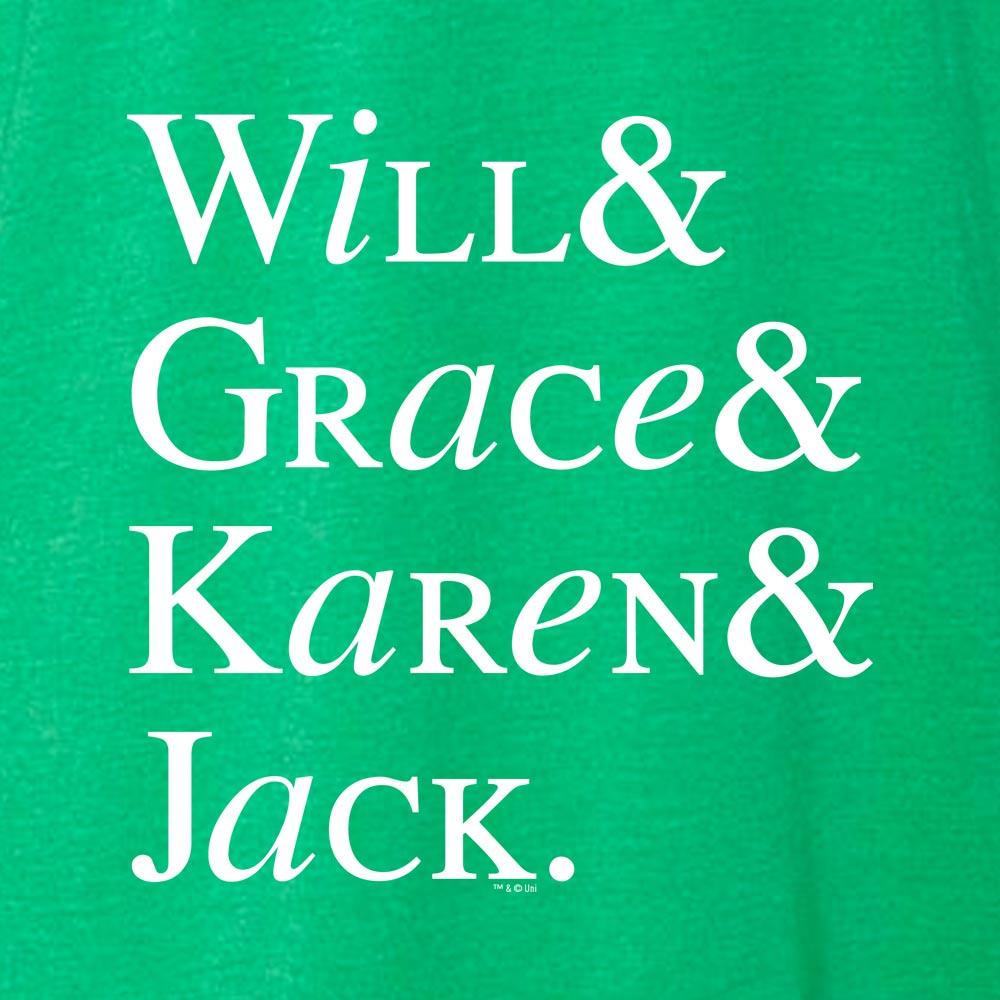 Will & Grace Names St. Paddy's Day Men's T-Shirt