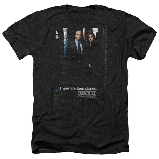 Law & Order: SVU Black Heather Short Sleeve T-Shirt-0