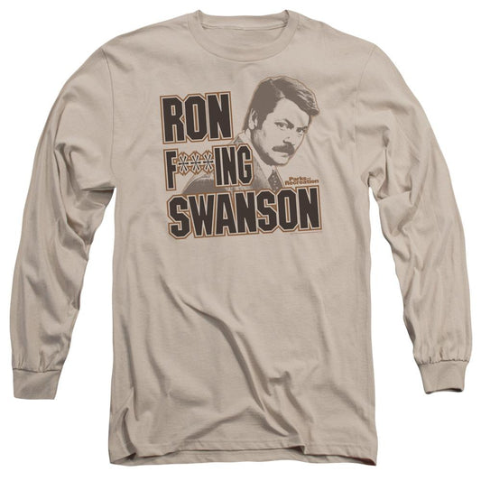 Parks and Recreation Ron F***ing Swanson Long Sleeve T-Shirt-0