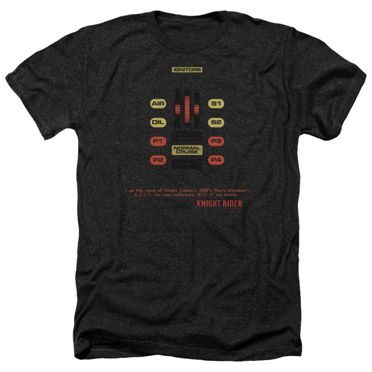 Knight Rider KITT Console Heather Short Sleeve T-Shirt-0