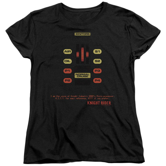 Knight Rider KITT Console Women's Short Sleeve T-Shirt-0