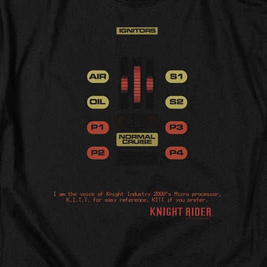 Knight Rider KITT Console Long Sleeve T-Shirt-1