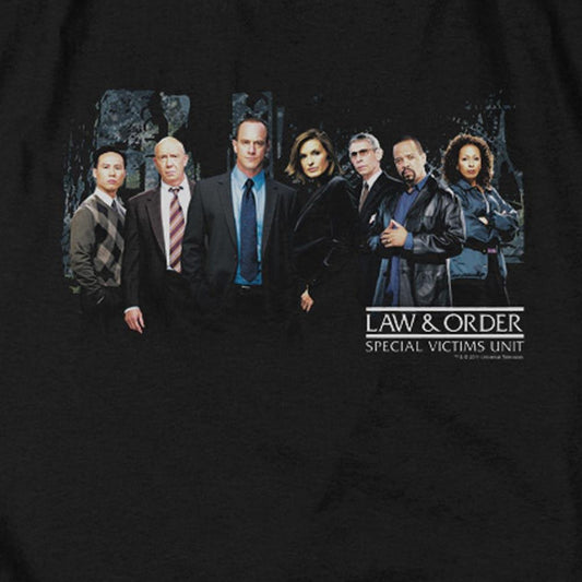 Law & Order: SVU Cast Black Heather Short Sleeve T-Shirt-1