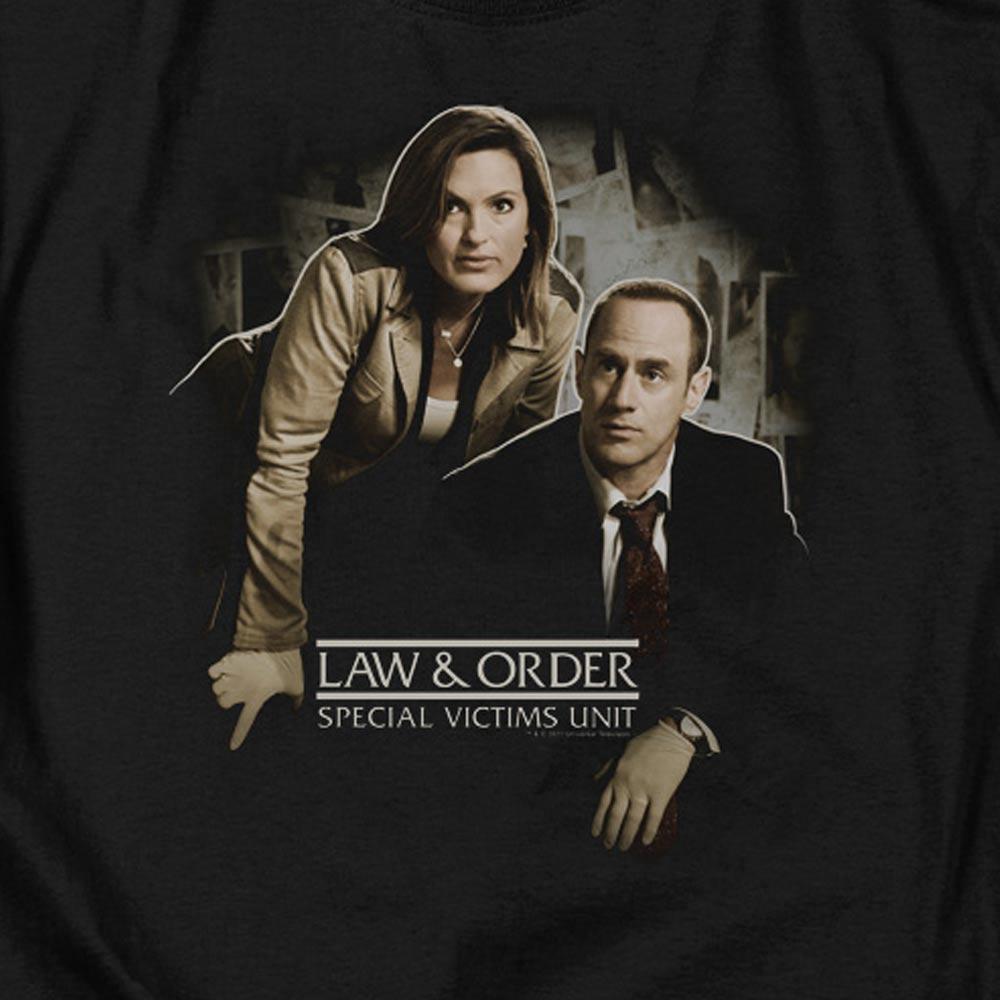 Law & Order: SVU Helping Victims Black Heather Short Sleeve T-Shirt