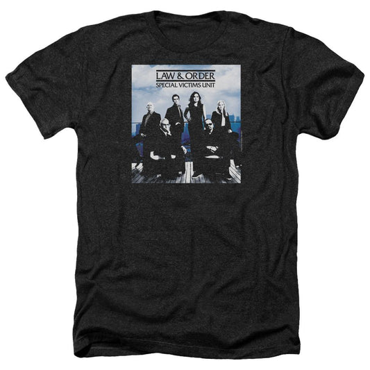 Law & Order: SVU Crew 13 Black Heather Sleeve T-Shirt-0