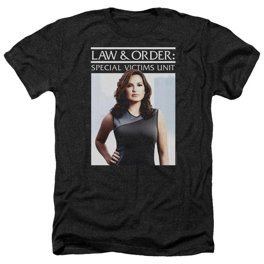 Law & Order: SVU Behind Closed Doors Black Heather Short Sleeve T-Shirt-0