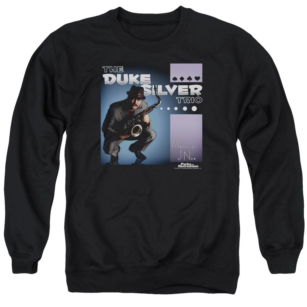 Parks and Recreation The Duke Silver Trio Crew Neck Sweatshirt