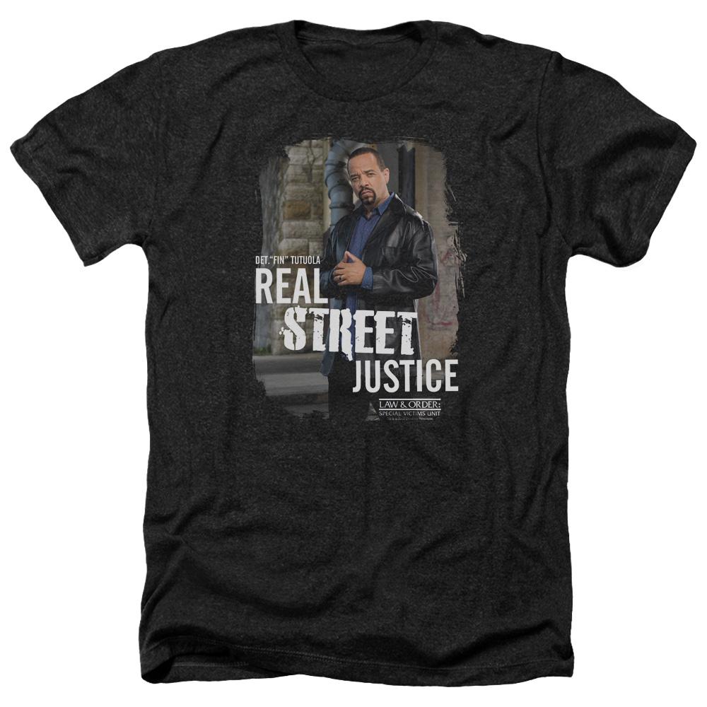 Law & Order: SVU Street Justice Black Heather Short Sleeve T-Shirt