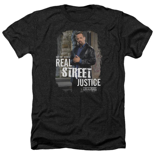 Law & Order: SVU Street Justice Black Heather Short Sleeve T-Shirt-0