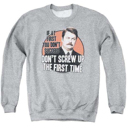 Parks and Recreation Don't Screw Up Crew Neck Sweatshirt-0