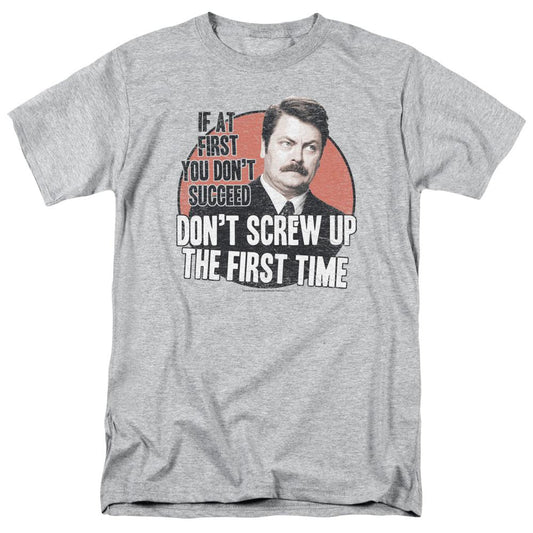 Parks and Recreation Don't Screw Up Men's Short Sleeve T-Shirt-0