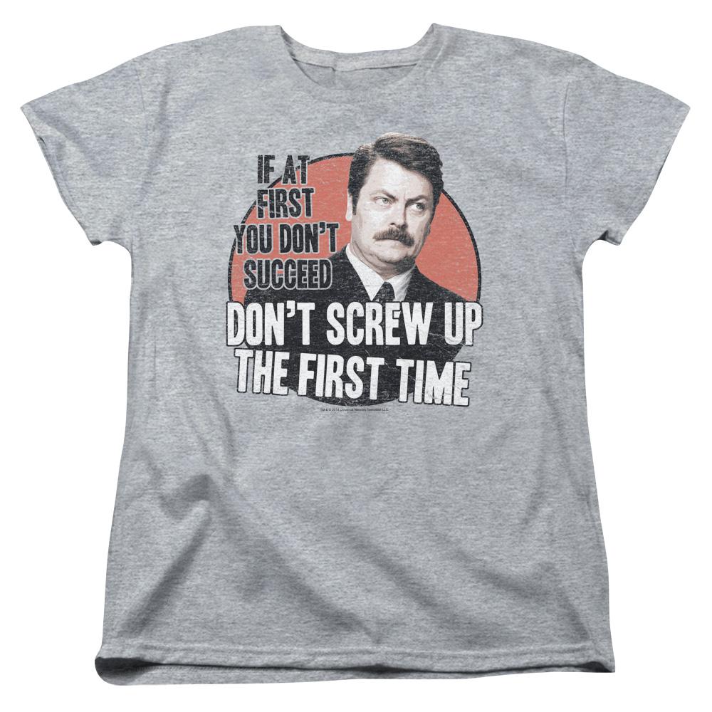 Parks and Recreation Don't Screw Up Women's Short Sleeve T-Shirt