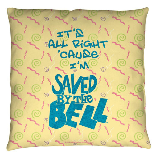 Saved By The Bell It's All Right Throw Pillow-0