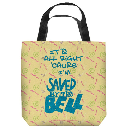 Saved By The Bell It's All Right Tote Bag-0