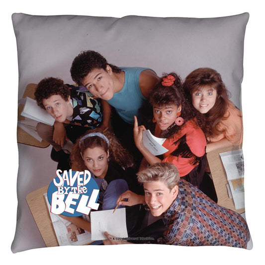 Saved By The Bell Group Shot Throw Pillow-0