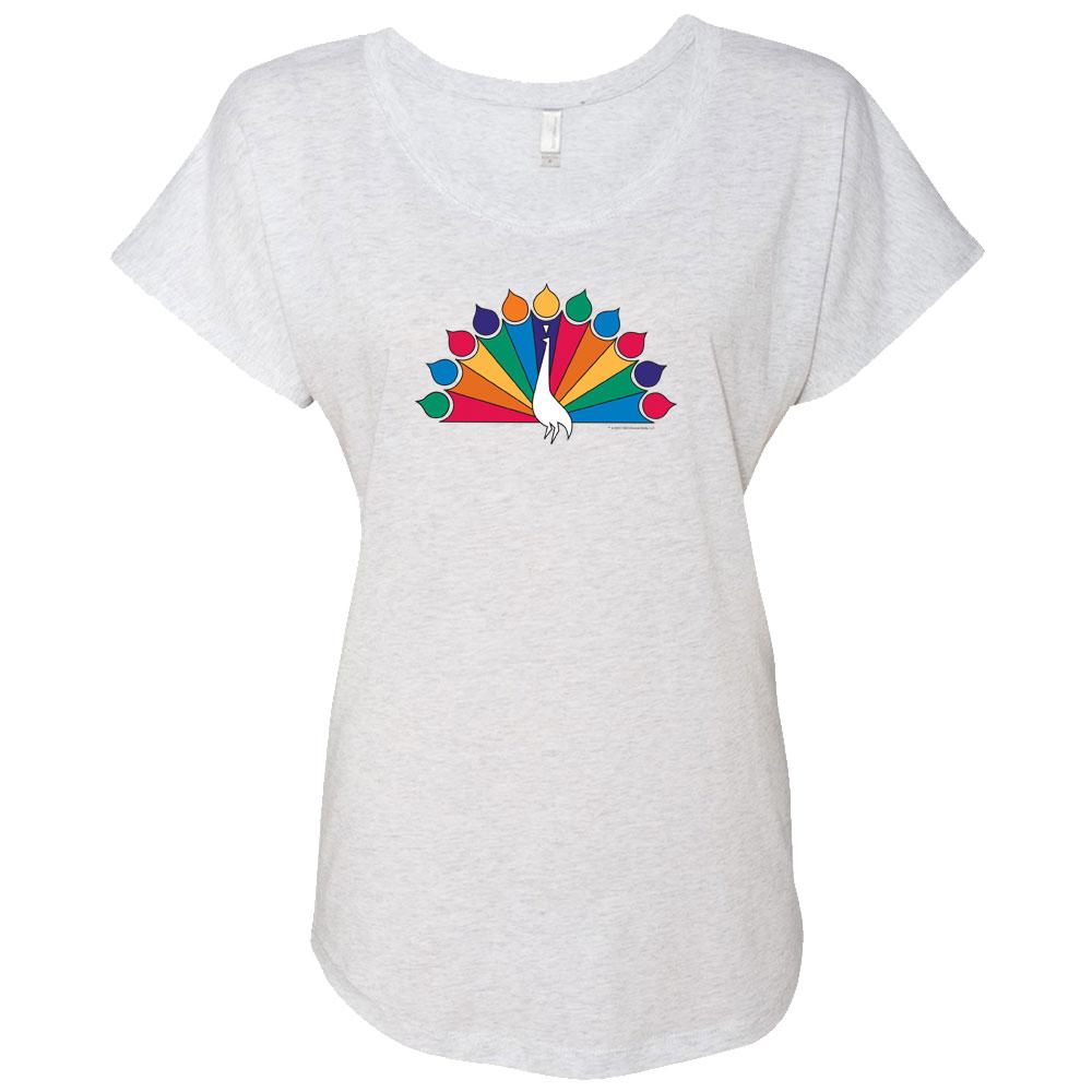 NBC Vintage 1956 Peacock Women's Tri-Blend Dolman T-Shirt