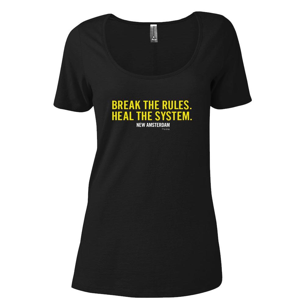 New Amsterdam Break the Rules Women's Relaxed Scoop Neck T-Shirt