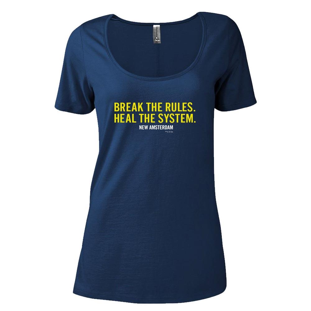 New Amsterdam Break the Rules Women's Relaxed Scoop Neck T-Shirt