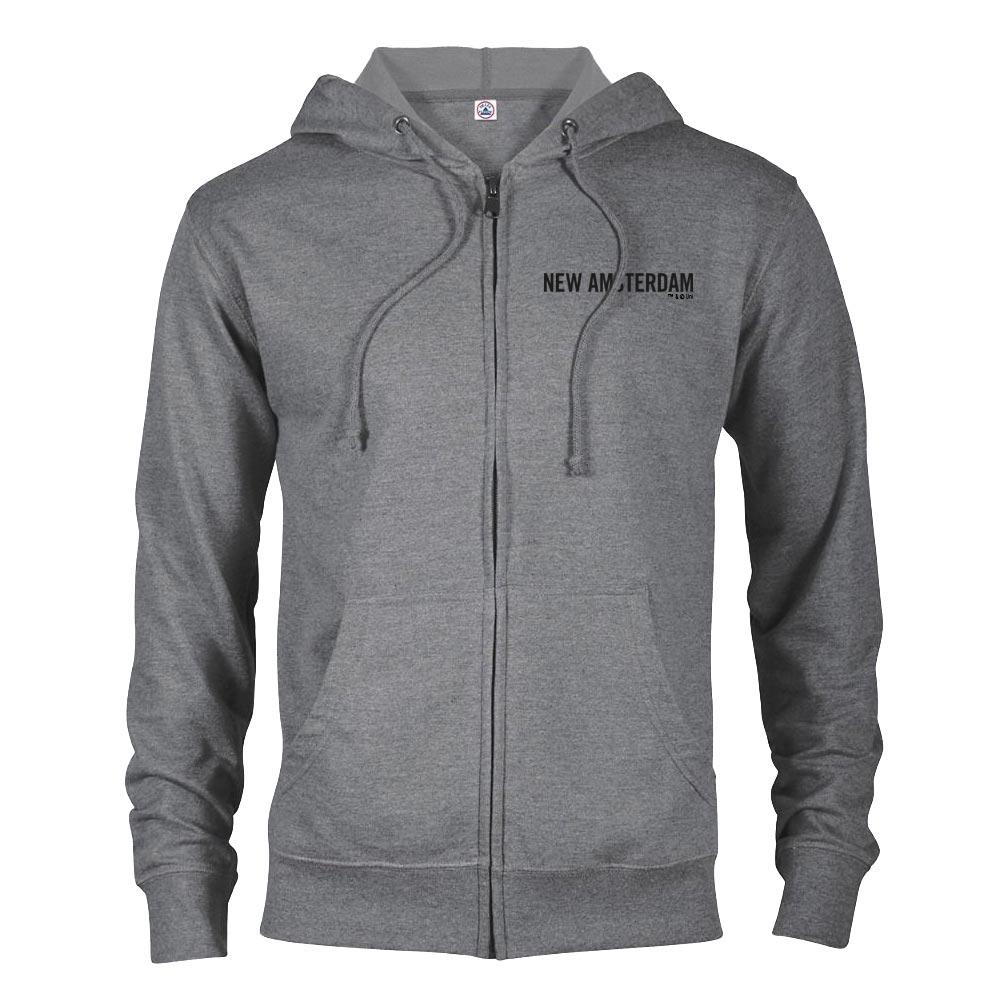 New Amsterdam Lightweight Zip Up Hooded Sweatshirt