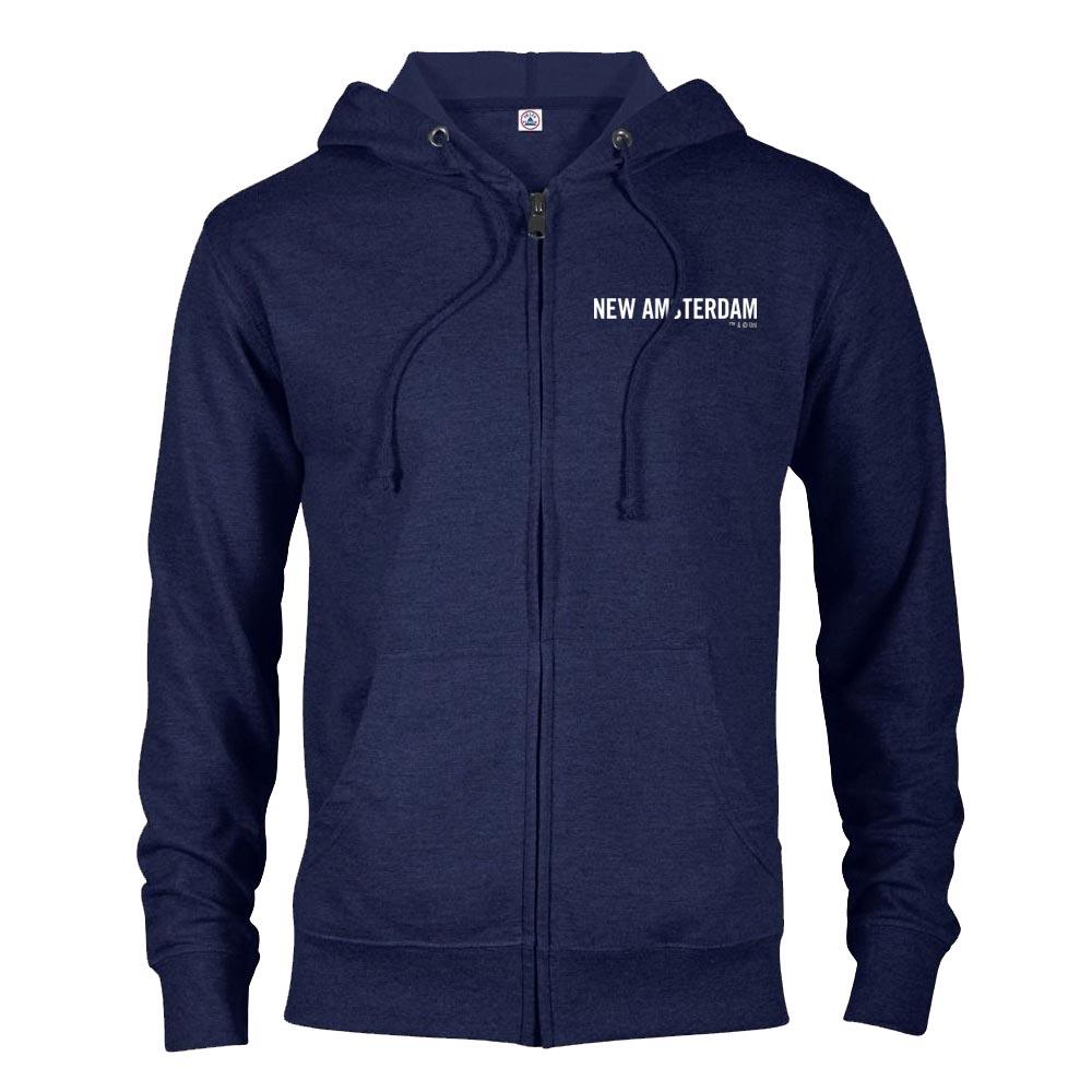 New Amsterdam Lightweight Zip Up Hooded Sweatshirt