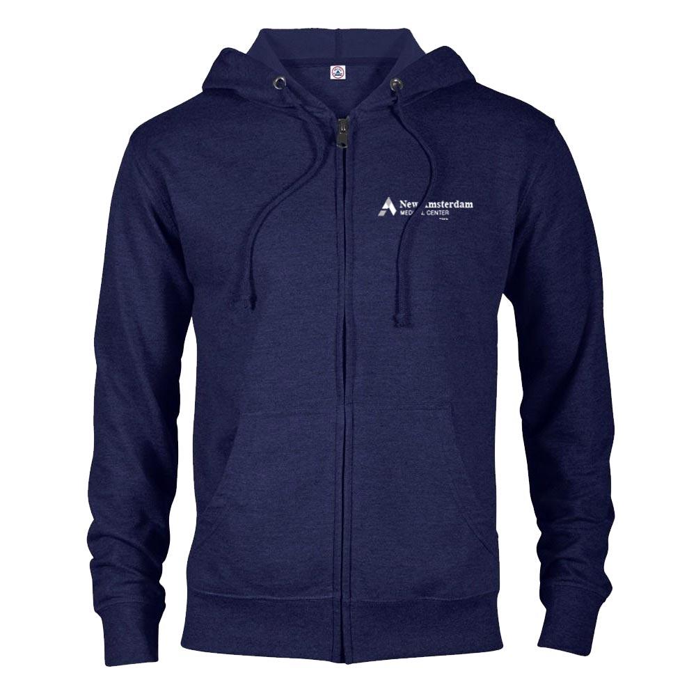 New Amsterdam Medical Center Lightweight Zip Up Hooded Sweatshirt